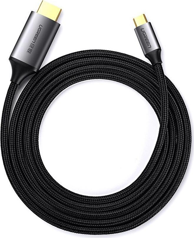 UGREEN Cable Type-C to HDMI 4K@60Hz Compatible with Thunderbolt 3 1.5M MM142, Gray