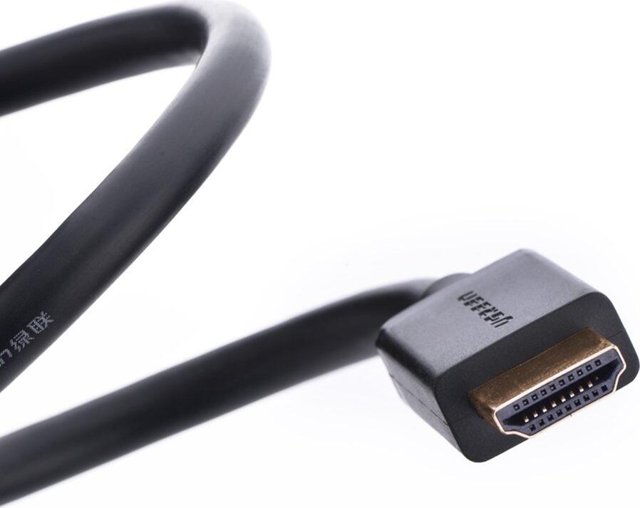 Cablu HDMI 1.4 UGREEN HD104 High Speed, 10 m, 4K@60Hz, Conectori Plati cu Aur, Triplu Ecranat, Suport ARC, 3D, Ethernet pentru TV, Monitor, Projector, Laptop