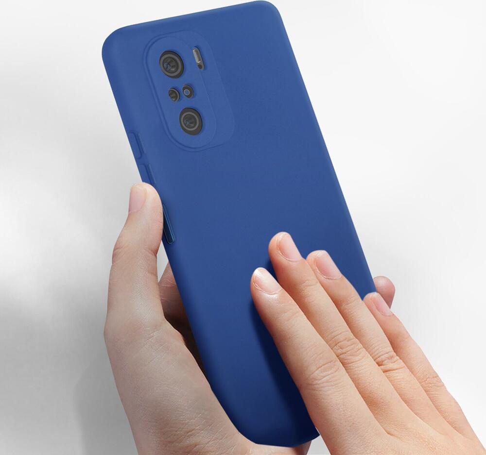 Liquid Silicone Helmet Case for Xiaomi Mi 11i and Poco F3, Shock-Resistant Soft Matte Protective Cover with Raised Camera and Screen Edges