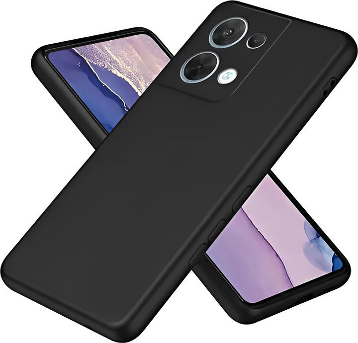 WOO Liquid Silicone Case for Xiaomi Redmi Note 13 4G, 6.67 inch, Black, Shock-Resistant Matte Soft-Touch Protective Cover, Scratch and Dust Resistant