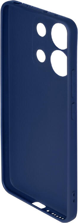 WOO Liquid Silicone Case for Xiaomi Redmi Note 13 4G, 6.67 inch, Blue, Shock-Resistant Matte Soft-Touch Protective Cover, Scratch and Dust Resistant