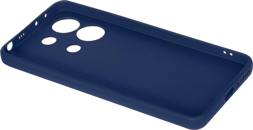 WOO Liquid Silicone Case for Xiaomi Redmi Note 13 4G, 6.67 inch, Blue, Shock-Resistant Matte Soft-Touch Protective Cover, Scratch and Dust Resistant