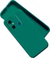 Husa Protectie Shockproof Verde pentru Xiaomi Redmi 12C, Poco C55, Redmi 11A, Cover din Silicon Lichid si TPU Soft, Anti-alunecare, Protectie Camera
