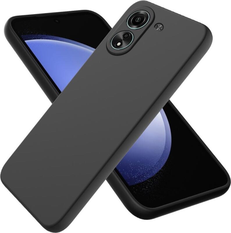 Black Protective Case for Xiaomi Redmi 13C, 6.74 inch Screen, Liquid Silicone and TPU Soft Material, Dust Resistant and Easy to Clean