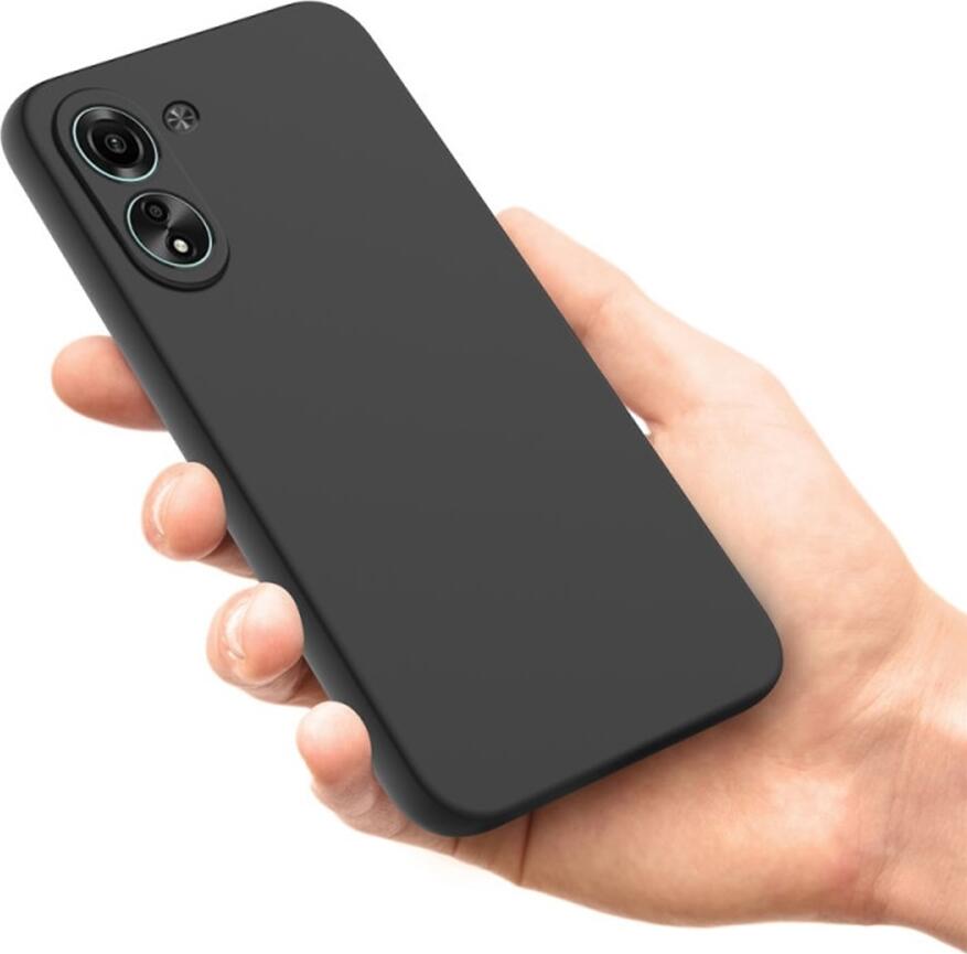 Black Protective Case for Xiaomi Redmi 13C, 6.74 inch Screen, Liquid Silicone and TPU Soft Material, Dust Resistant and Easy to Clean