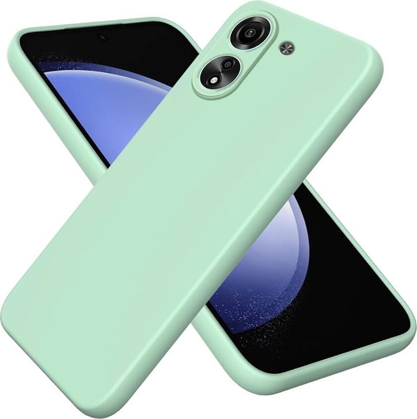 Защитный чехол для Xiaomi Redmi 13C, экран 6.74 дюйма, Зеленый, из жидкого силикона и мягкого TPU, пылезащитный и простой в очистке