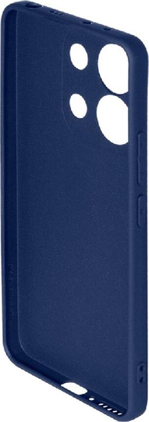 WOO Case Liquid Silicone Cover for Xiaomi Redmi Note 13 Pro 4G, Blue, Slim Fit Shockproof Soft-Touch Protective Case with Raised Camera and Screen Edges