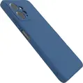 Blue Helmet Liquid Silicone Case for Xiaomi Redmi Note 12 4G, Matte Soft-Touch Full Coverage Protective Cover, Anti-Fingerprint, Dustproof, Anti-Scratch