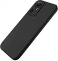 Black Liquid Silicone Protective Case for Xiaomi Redmi Note 12S 4G, Shockproof Soft-Touch Matte Back Cover with Precise Cutouts