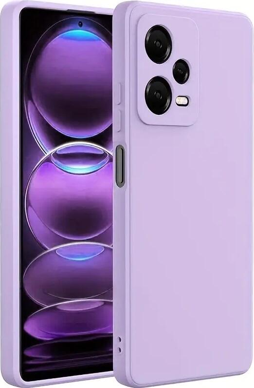 Purple Helmet Protective Case for Xiaomi Redmi Note 12 Pro 4G, 6.67 inch, Shockproof and Dust-Resistant Full Coverage Cover, TPU Soft and Liquid Silicone