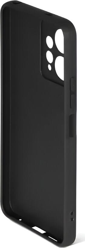 Black Helmet Liquid Silicone Case for Xiaomi Redmi Note 12 4G, Matte Soft-Touch Full Coverage Protective Cover, Anti-Fingerprint, Dustproof, Anti-Scratch