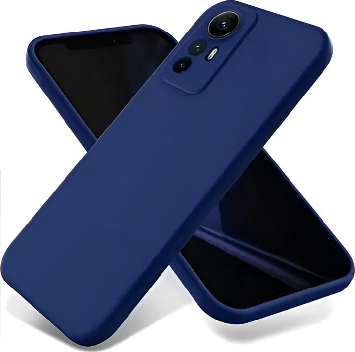 Husa Protectie din Silicon Lichid Albastru pentru Xiaomi Redmi Note 12S 4G, Cover Posterior Mat Soft-Touch cu Absorbtie de Socuri