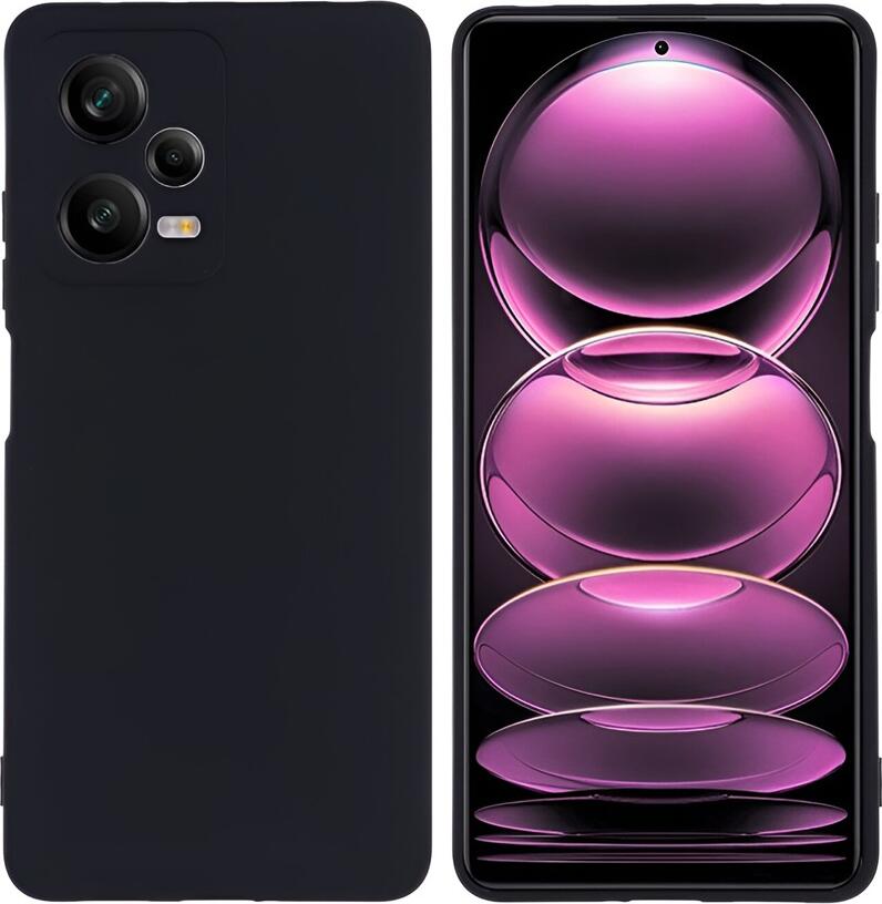 Husa Protectie Helmet Negru pentru Xiaomi Redmi Note 12 Pro 4G, 6.67 inch, Acoperire Totala Rezistenta la Socuri si Praf, TPU Soft si Silicon Lichid