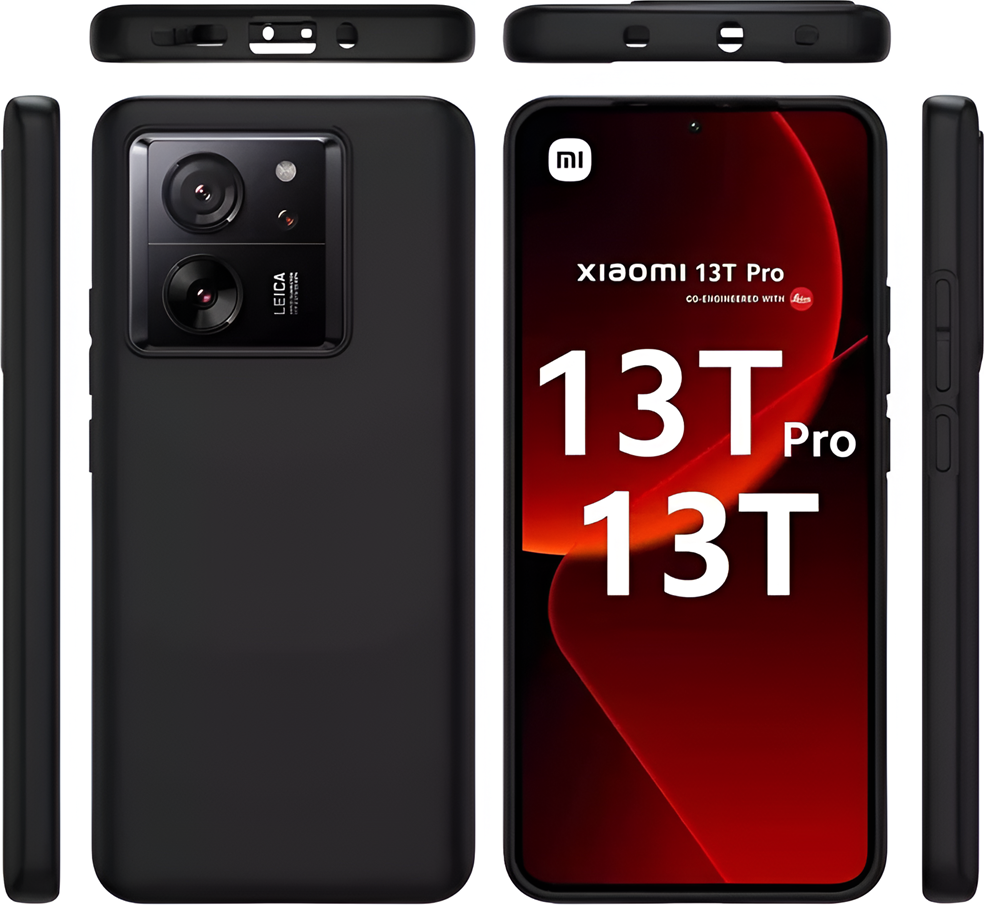 Helmet Liquid Silicone Case for Xiaomi 13T and 13T Pro, Shockproof Matte Cover with Raised Edges for Screen and Camera Protection, Anti-fingerprint