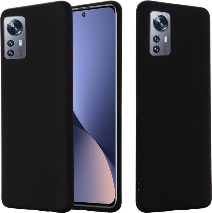Чехол Helmet из жидкого силикона для Xiaomi 12, Xiaomi 12X - тонкий матовый противоударный кейс с защитными бортиками и бархатистым покрытием