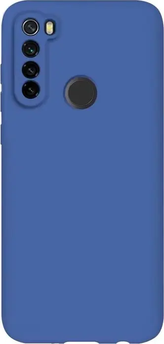 Husa din Silicon Lichid pentru Xiaomi Redmi Note 8T, Cover Protectiv Mat Shock-Resistant cu Margini Ridicate pentru Camera si Ecran, Slim si Usor