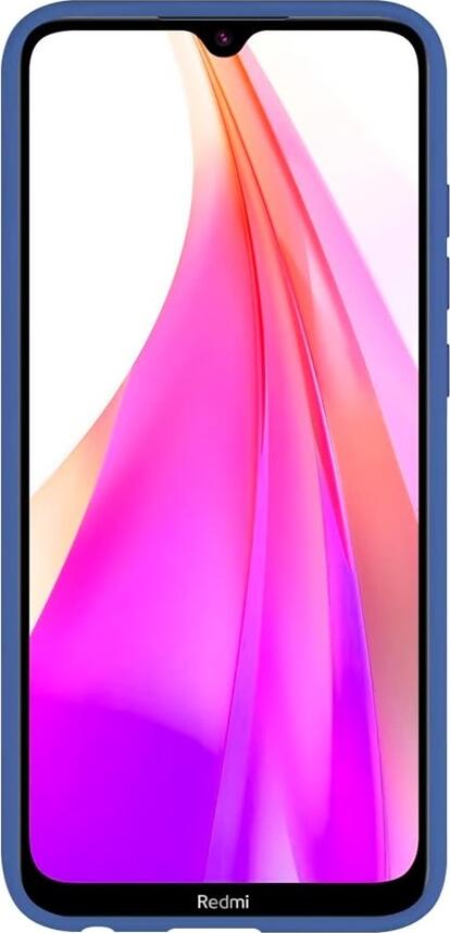 Husa din Silicon Lichid pentru Xiaomi Redmi Note 8T, Cover Protectiv Mat Shock-Resistant cu Margini Ridicate pentru Camera si Ecran, Slim si Usor