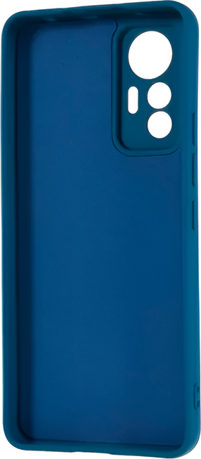 Blue Helmet Liquid Silicone Case for Xiaomi 12 Lite, Shock-resistant and Scratch-resistant Slim Fit Protective Cover, Comfortable Grip Snap-on Case