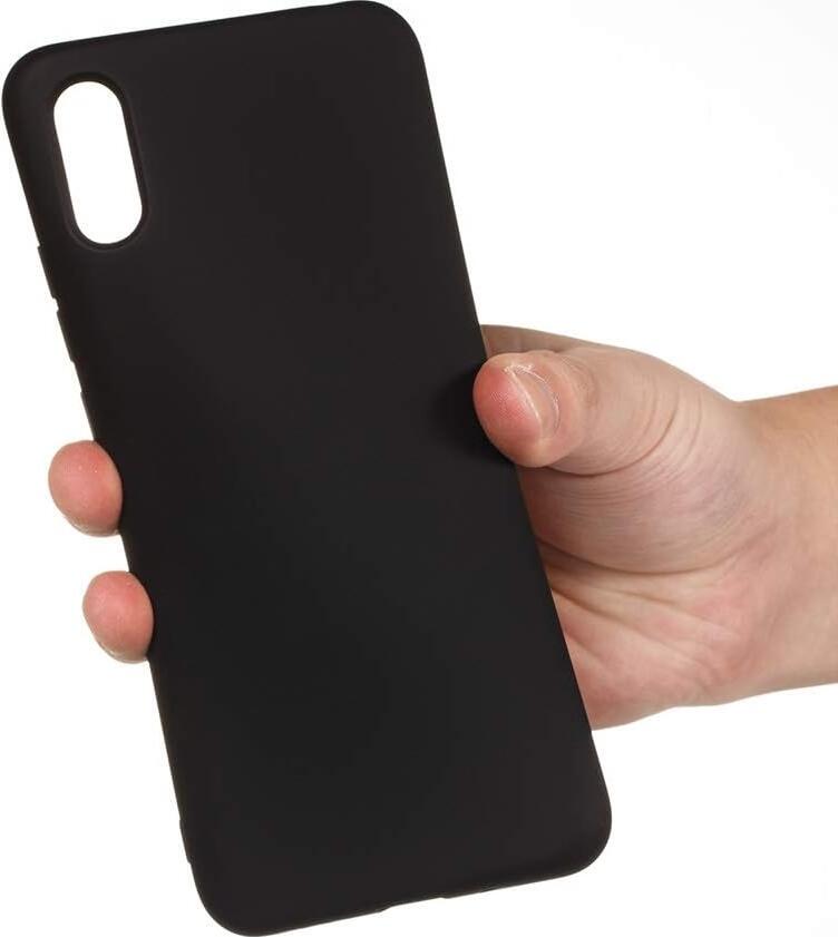Liquid Silicone Case for Xiaomi Redmi 9A, Soft Flexible Matte Cover with Microfiber Lining, Shockproof and Scratch-Resistant Protective Shell