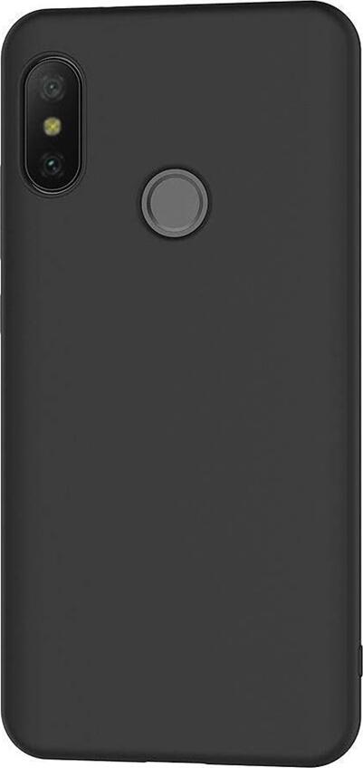 Helmet Liquid Silicone Case for Xiaomi Mi A2 Lite, 5.84" Matte Soft Touch Back Cover, Shockproof Scratch and Dust Resistant Flexible Overlay
