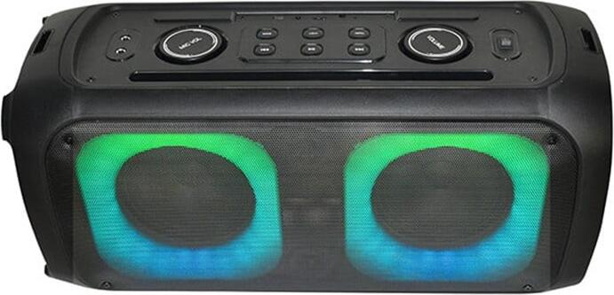 Eden ED-611 Party Speaker, 36W Power, 6.5 inch Driver, Bluetooth v5.0, RGB Lighting, FM Radio, USB, microSD, 3600 mAh Battery, Black