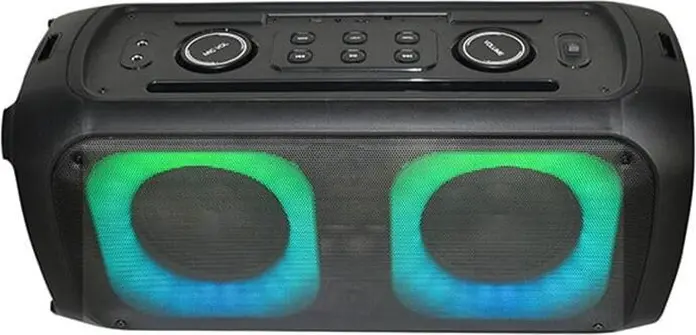 Eden ED-611 Party Speaker, 36W Power, 6.5 inch Driver, Bluetooth v5.0, RGB Lighting, FM Radio, USB, microSD, 3600 mAh Battery, Black