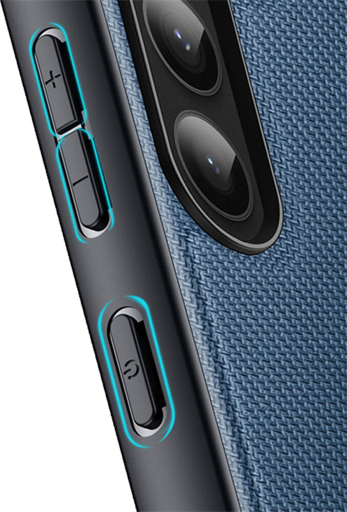 Dux Ducis Fino Case for Samsung Galaxy S23, Slim Fit Shockproof Cover with Nylon Fabric Texture, TPU and Polycarbonate Anti-Scratch Protective Shell