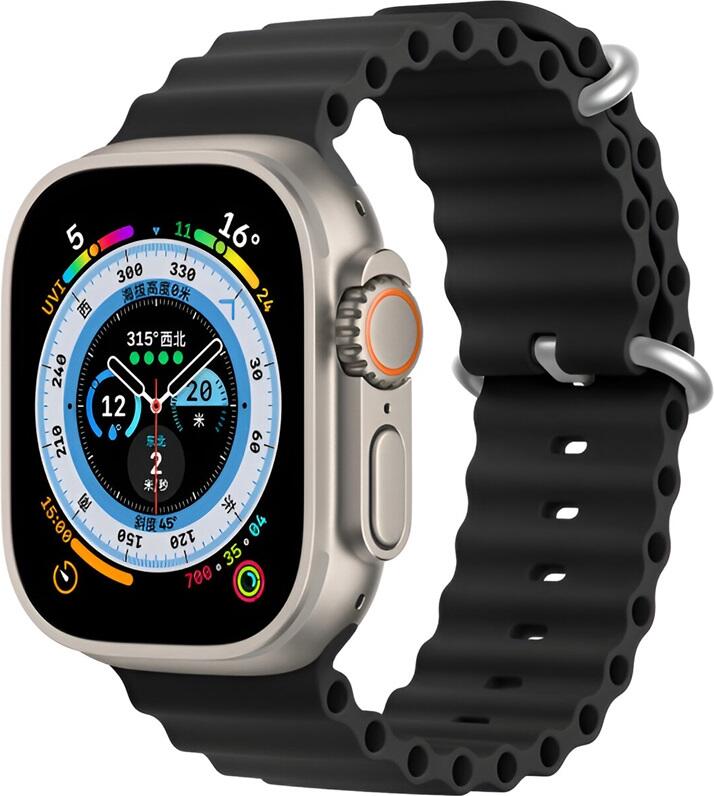 DUX DUCIS Strap Ocean Wave Version Apple Watch 42MM/44MM/45MM, Black