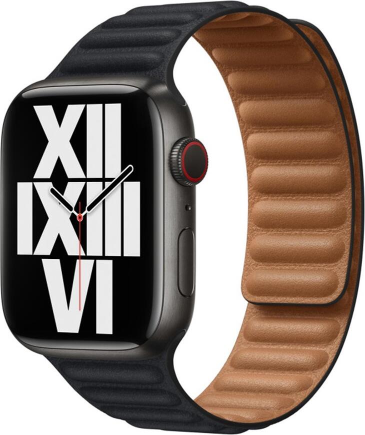 AccExpert Leather Apple Watch Strap 38/40/41mm M/L Black