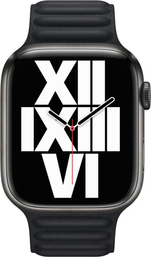 Curea AccExpert din Piele Neagra pentru Apple Watch 38mm 40mm 41mm, Design Matlasat cu Segmente, Marime M/L, Cu Catrama
