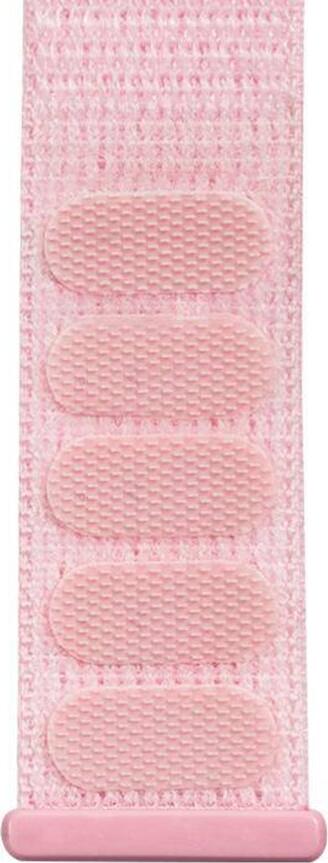 AccExpert Nylon Loop Strap for Apple Watch 38/40/41mm, Sport Band with Hook-and-Loop Fastener, Adjustable Keeper, Pink