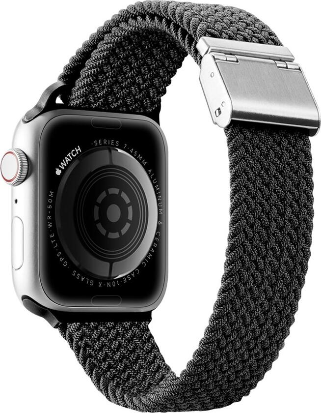 DUX DUCIS Strap Mixture II Version for Apple Watch 42/44/45mm, Braided Nylon Fabric Strap with Stainless Steel Clasp, Adjustable Fit