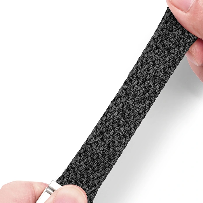DUX DUCIS Strap Mixture II Version for Apple Watch 42/44/45mm, Braided Nylon Fabric Strap with Stainless Steel Clasp, Adjustable Fit
