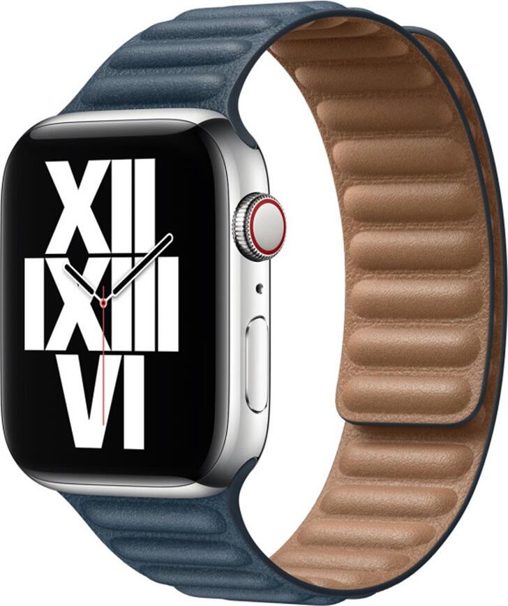 AccExpert Leather Apple Watch Strap 38/40/41mm M/L Blue