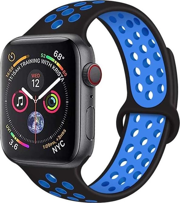 AccExpert Sport Apple Watch Strap Silica Gel 38/40/41mm M/L Blue Black