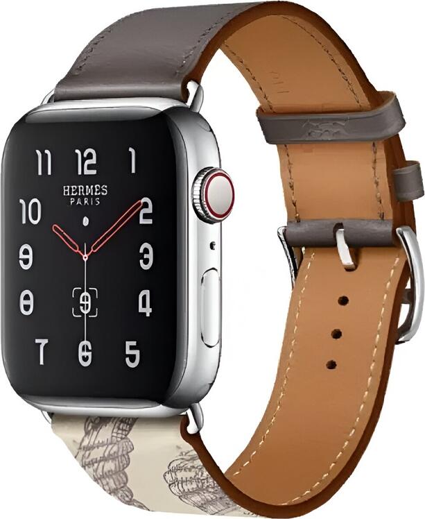 VPG Rhea Series Real Leather iWatch Strap 38/40/41mm Grey