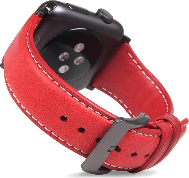 VPG Leader Series Real Leather iWatch Strap 38/40/41mm Red