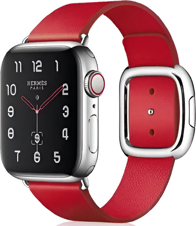 VPG Tethys Series Real Leather iWatch Strap 38/40/41mm Red