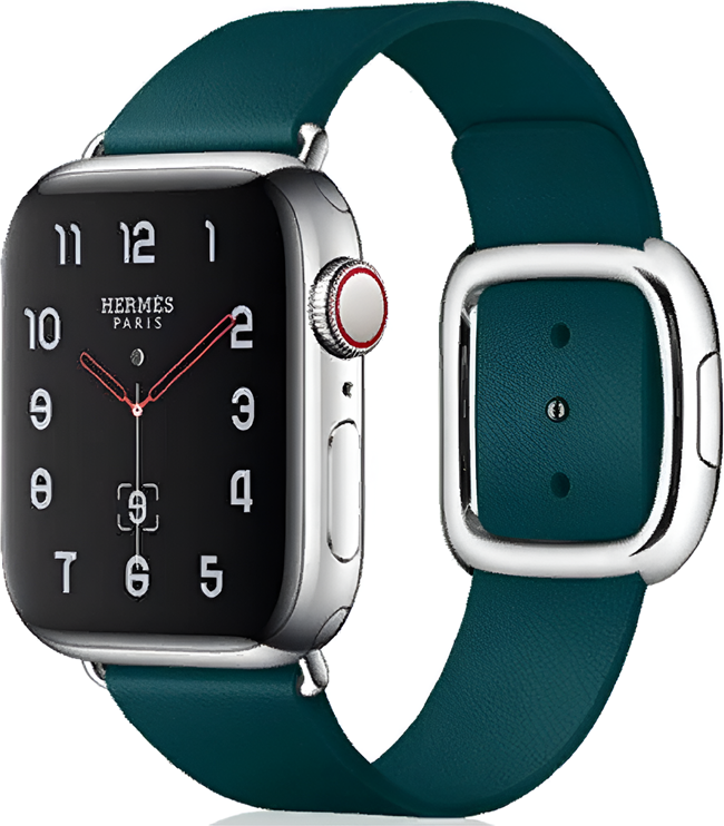 Curea din Piele Naturala VPG Tethys Series Verde pentru Apple Watch iWatch 38mm 40mm 41mm