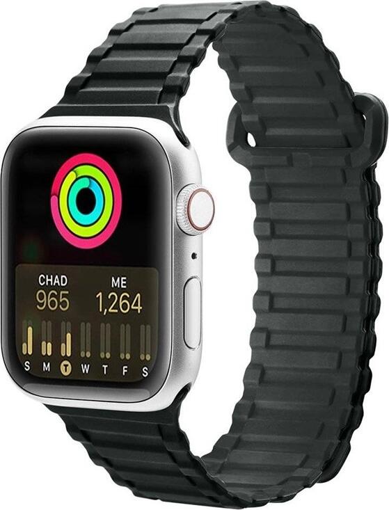 Dux Ducis Armor Series Apple Watch Strap for 42mm 44mm 45mm, High-Quality Silicone Sport Band, Perforated Breathable Design, Water and Sweat Resistant