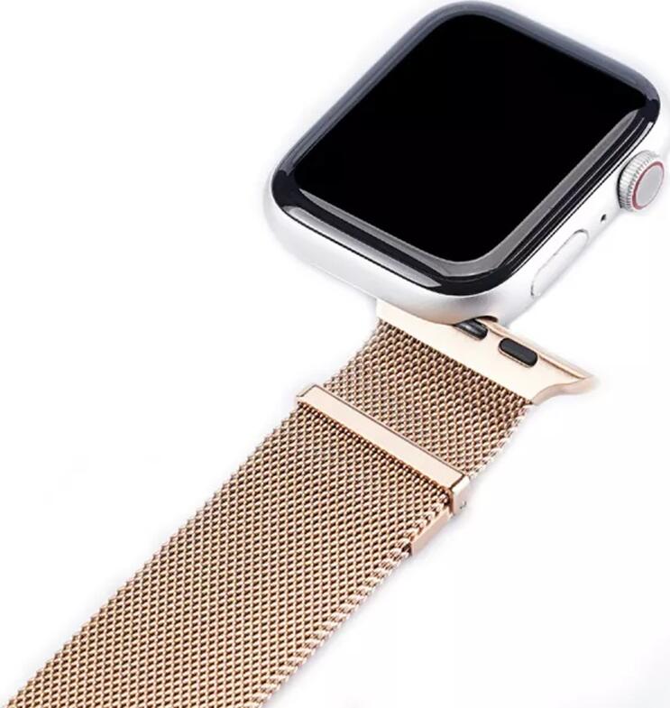 Bratara Dux Ducis Milanese Version pentru Apple Watch 38mm 40mm 41mm din Otel Inoxidabil cu Inchidere Magnetica Rezistenta la Zgarieturi