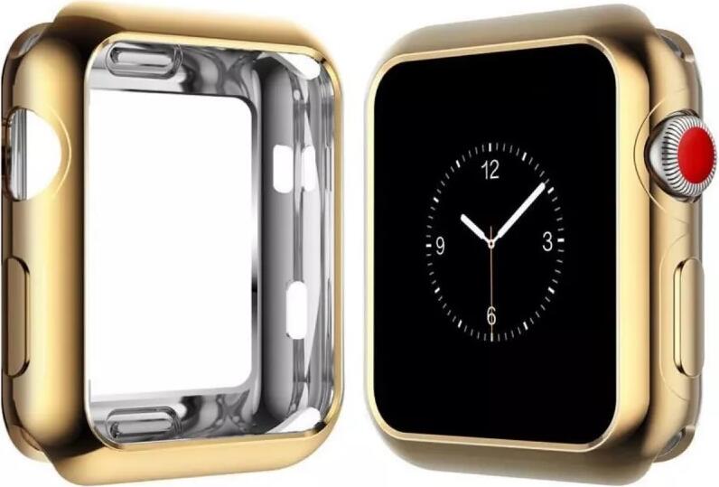 AccExpert Electroplated TPU Case for Apple Watch 38/40/41 mm, Slim Metallic Protective Cover, Scratch and Shock Resistant