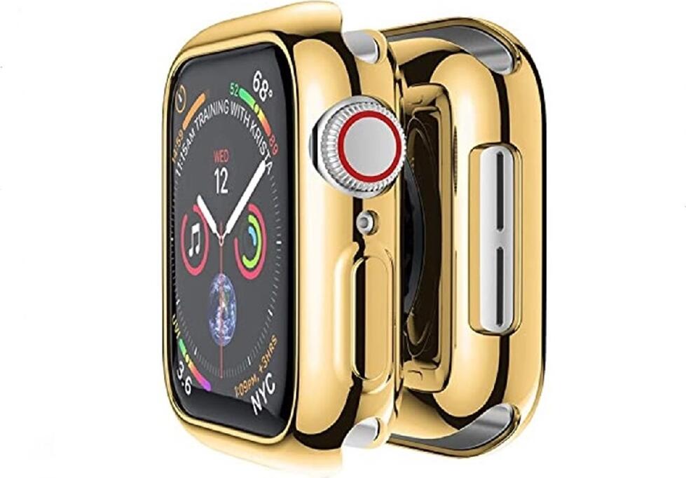 AccExpert Electroplated TPU Case for Apple Watch 41mm, Slim Metallic Protective Cover, Scratch and Shock Resistant