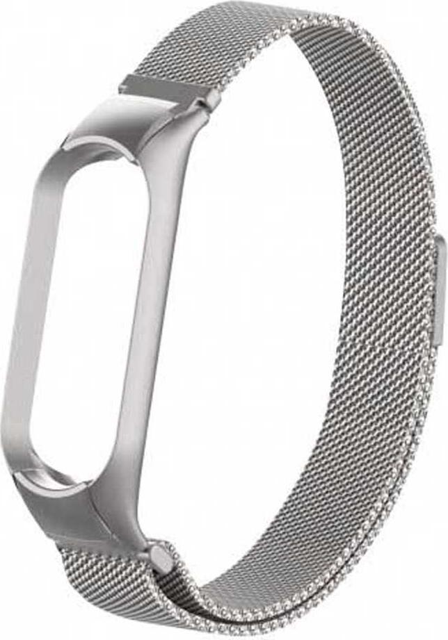 Brattura AccExpert din Otel Inoxidabil Mesh Milanese pentru Mi Band 5, Rezistenta la Amprente si Zgarituri cu Sistem de Blocare Sigur