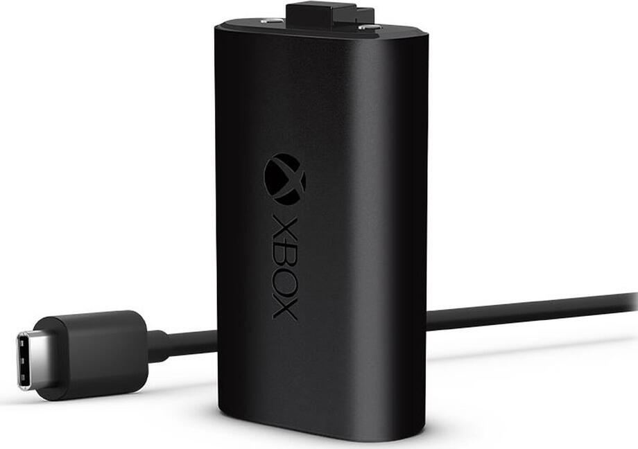 Microsoft Xbox Series X/S Play & Charge Kit, Rechargeable Lithium-ion Battery Pack with 2.7m USB Type-C Charging Cable, Black