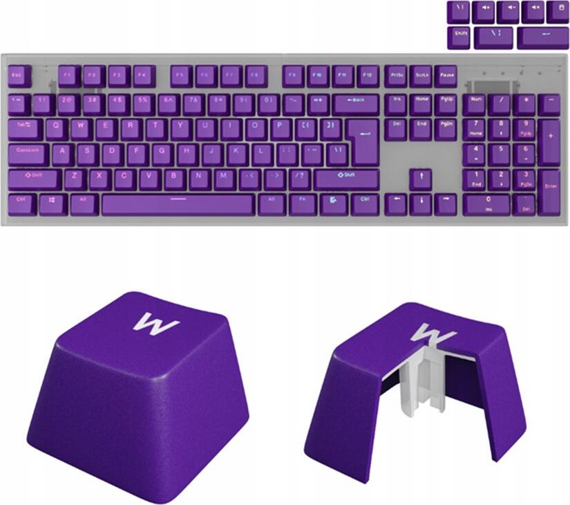 Keycaps Genesis Lead 300 Violet Double Shot