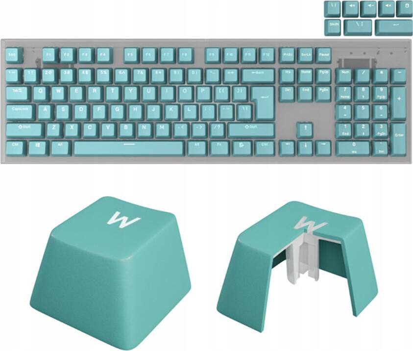 Keycaps Genesis Lead 300 Mint Double Shot