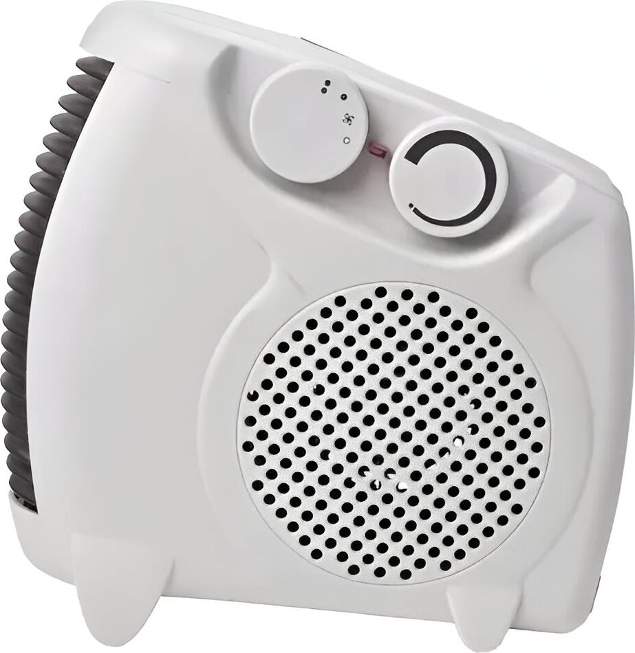 Ventilator cu Calorifer N'OVEEN FH06, Putere 2000W/1000W 2 Trepte, Suflare Aer Cald si Reci, Termostat Electromecanic, Protectie Supraîncălzire, Alb