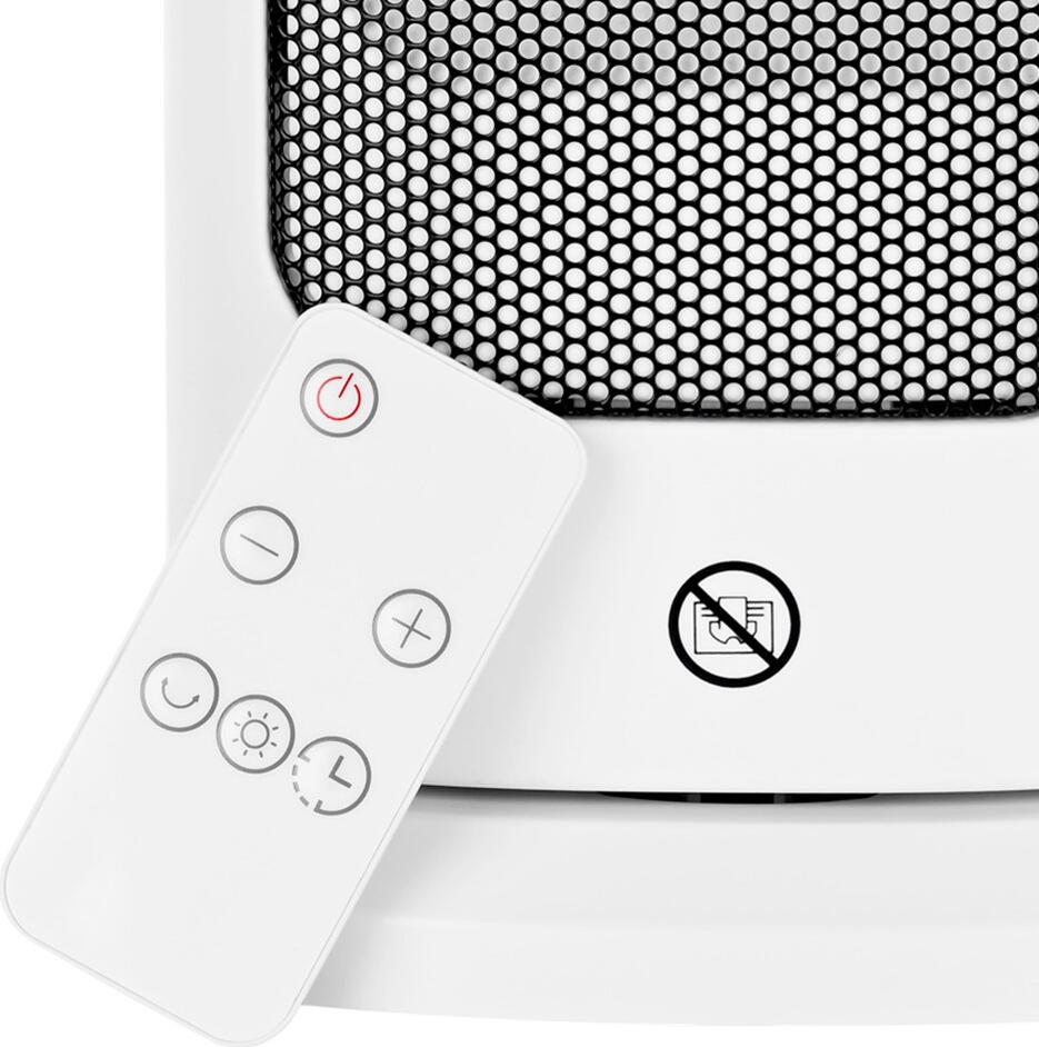 NOVEEN PTC2000 Ceramic Tower Convector Heater, 2000W, Digital Control with Remote and Smart App, LED Display, Overheat and Tip-over Protection, White