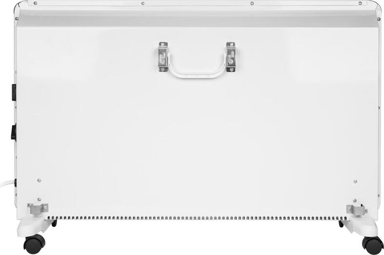 N'Oveen CH3400 Electric Convector Heater, 2000W, 2 Power Levels (1000W/2000W), Adjustable Thermostat, Overheat Protection, IP24, White, Floor or Wall Mount